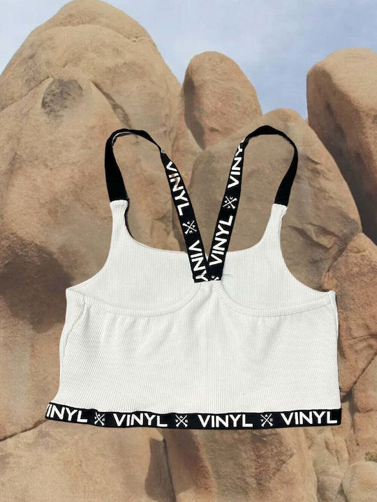 Vinyl Art Clothing Γυναικείο Μπουστάκι Λευκο