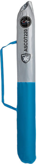 Campo ASCOT 220 Folding Beach Umbrella Diameter 1.75m with UV Protection Light Blue