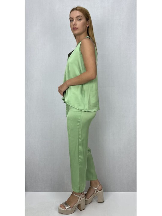 Passager Women's Fabric Trousers Green