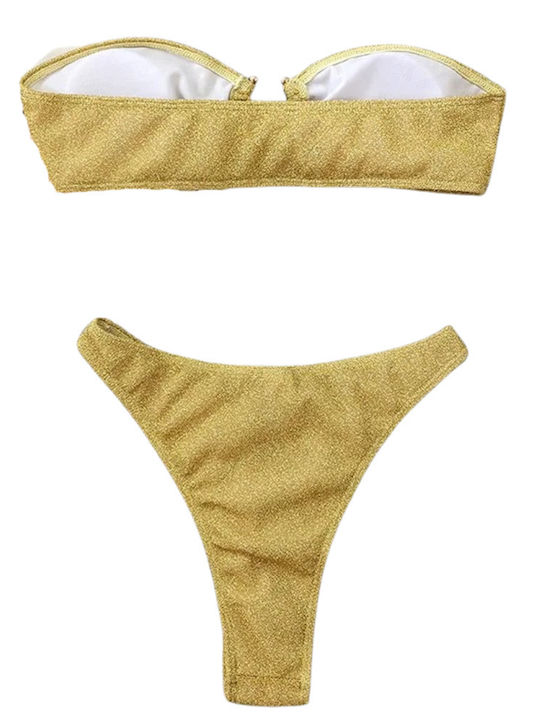 Bikini-Set Gold Shimmer