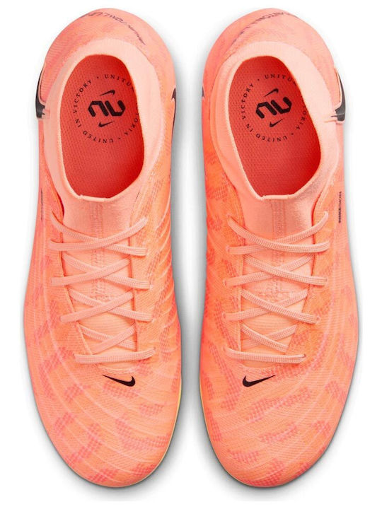 Nike Phantom Luna Ποδοσφαιρικά Παπούτσια με Τάπες FG Πορτοκαλί