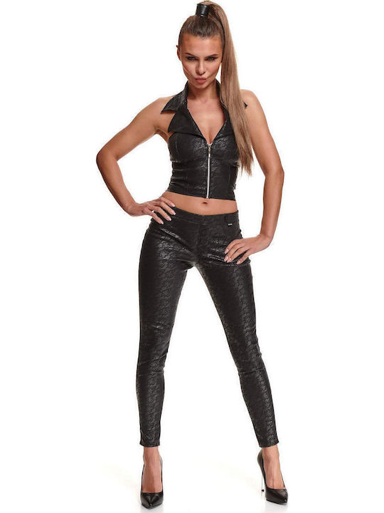 Women's Leather Trousers Black