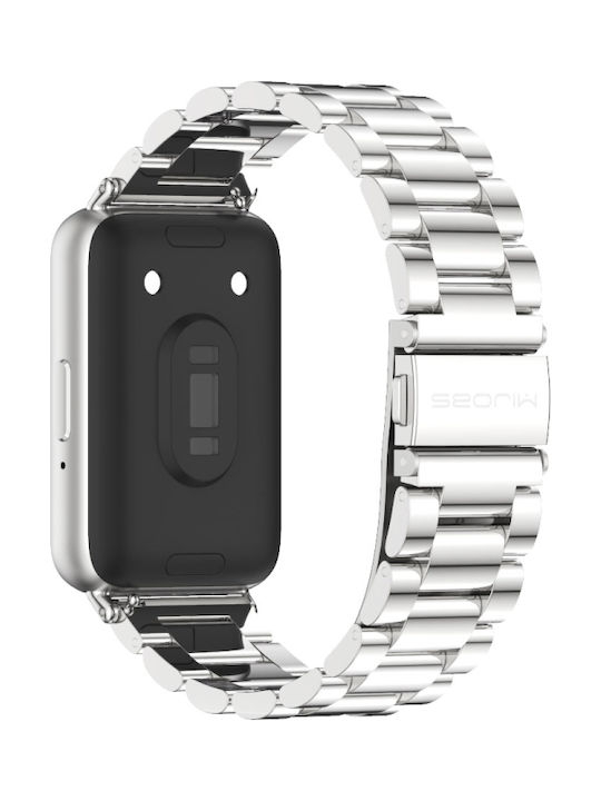 Metallic-Armband Silber