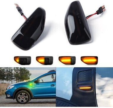Blitzlicht LED für Dacia Staubwedel / Logan / Sandero 2Stück