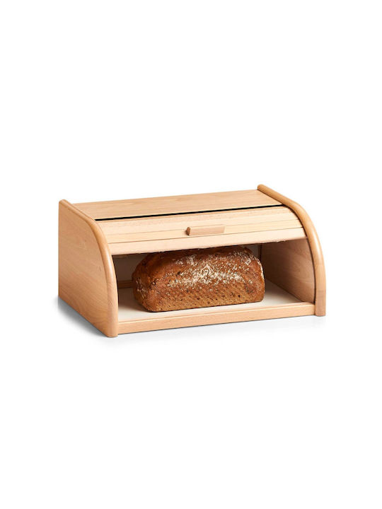 Zeller Bread Box Wooden Brown 40x28x18cm