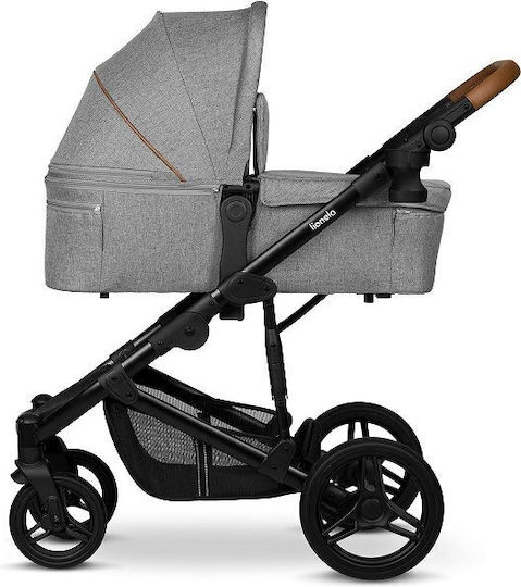 Lionelo Mari Tour Reglabil 2 în 1 Cărucior pentru copii Potrivit pentru Nou-născut Grey Stone 13kg