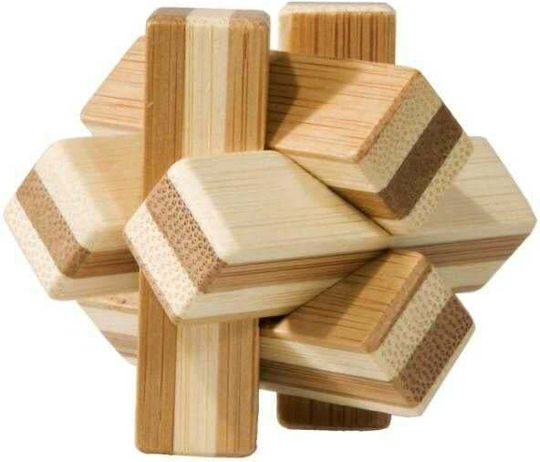 Fridolin Bamboo Knot Metal Iq Logic Puzzle Game Box Γρίφος από Ξύλο για 8+ Ετών 158769