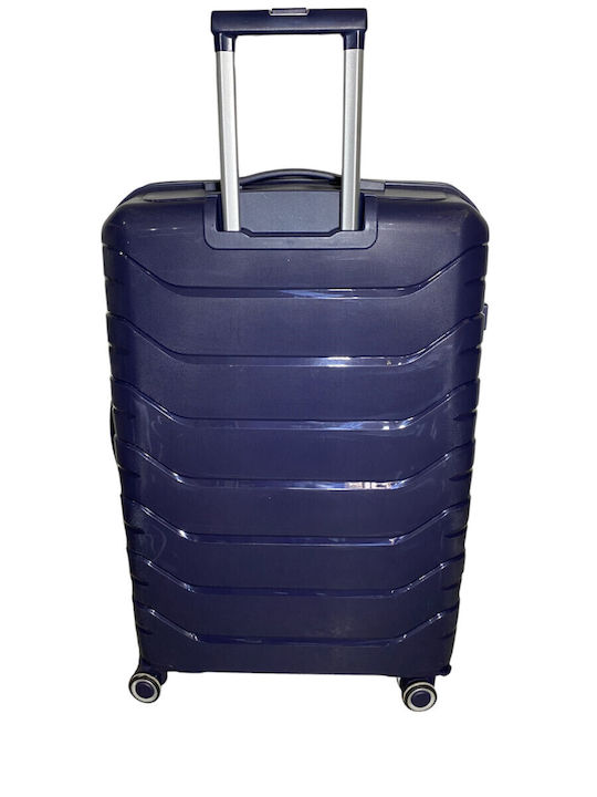 Ormi Medium Hard Travel Suitcase Black with 4 Wheels Height 65cm