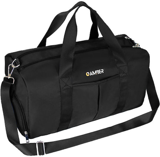 Amber Reisetasche 30Es Schwarz Stoff L49xB24xH25cm
