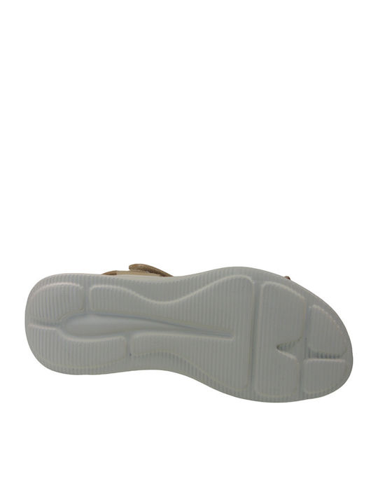 Women's Flat Sandals Anatomic in Beige Color