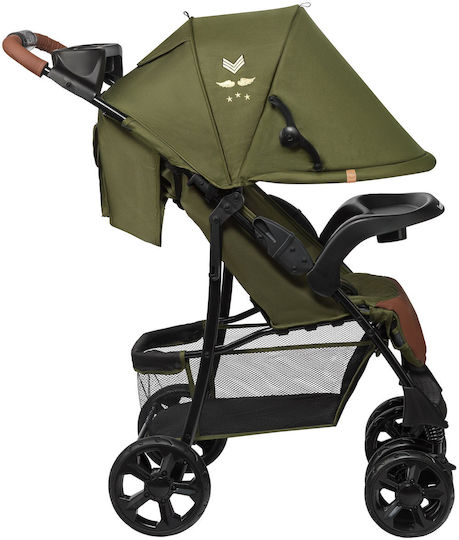 Lionelo Emma Plus Cărucior pentru Bebeluși Potrivit de la 6+ Luni Verde 8.5kg