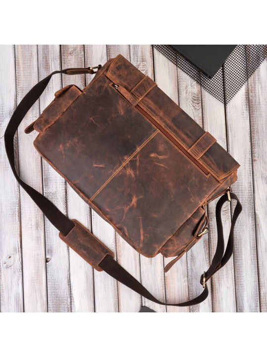 Paolo Peruzzi Tasche für Laptop in Braun Farbe T-106-HBR