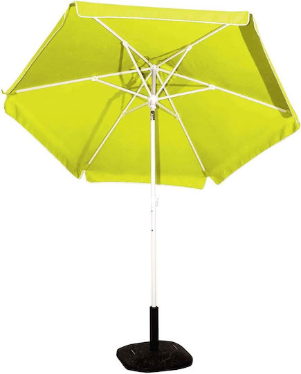 Campus Folding Beach Umbrella Diameter 2m with UV Protection and Air Vent Yellow