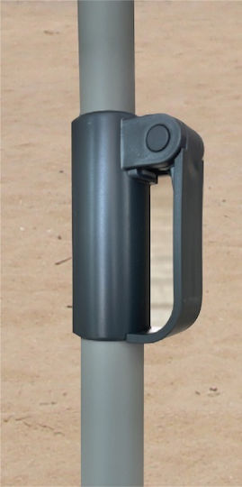 Solart Beach Umbrella Diameter 2m with UV Protection and Blue Air Duct