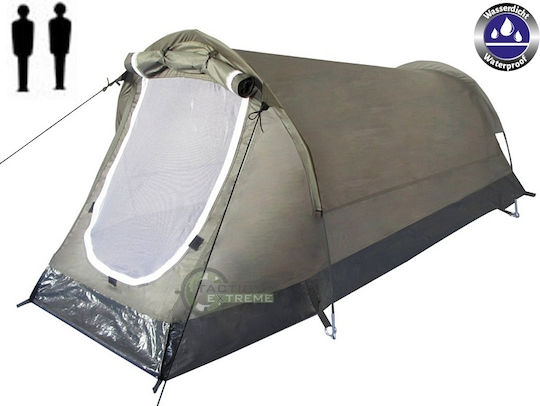 MFH MFH Tent Tunnel 2 Olive Καλοκαιρινή Σκηνή Camping Τούνελ Ορειβασίας Χακί για 2 Άτομα Αδιάβροχη 1200mm 220x130x100εκ.