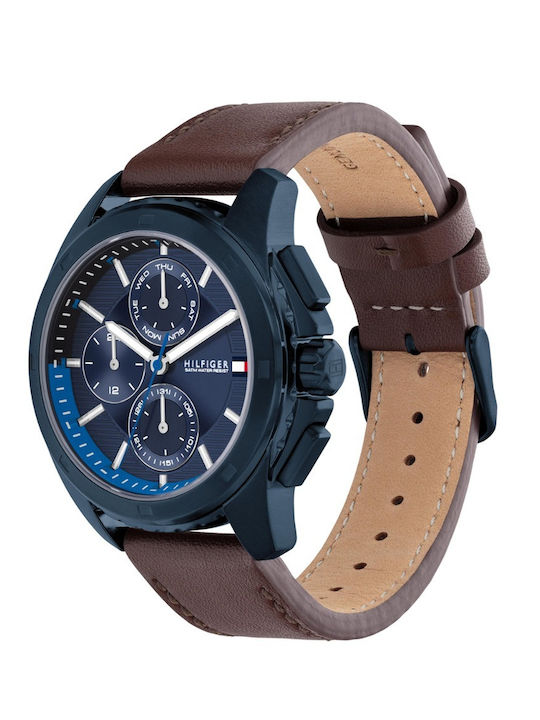 Tommy Hilfiger Walker Ρολόι Μπαταρίας με Δερμάτινο Λουράκι Tommy Hilfiger Walker Ρολόι Μπαταρίας με Δερμάτινο Λουράκι