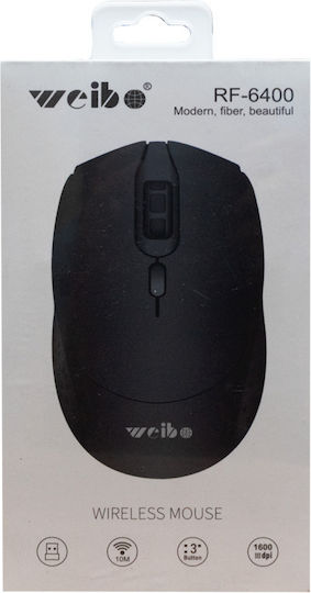 Weibo RF-6400 Ασύρματο Bluetooth Ποντίκι Μαύρο