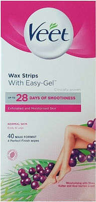 Veet Hair Removal Wax Strips 40pcs