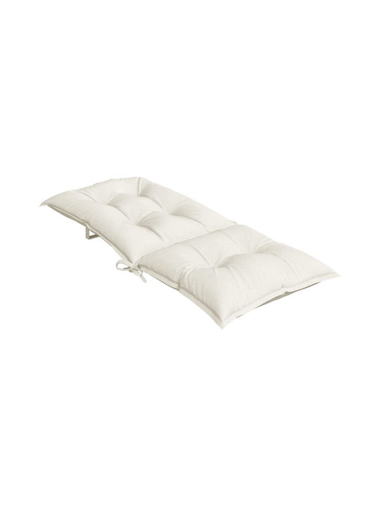 vidaXL Garden Chair Cushions with Backrest Beige 2 Pieces 50x120cm