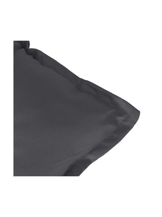 vidaXL Garden Chair Cushions with Backrest Anthracite 4 Pieces 50x100 cm