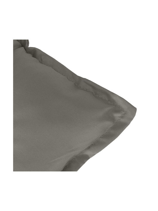 vidaXL Garden Chair Cushion with Backrest Dark Gray 4 Pieces 50x100 cm
