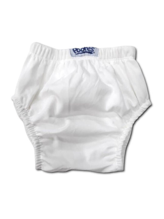 Poopes Kids Diaper Underwear White