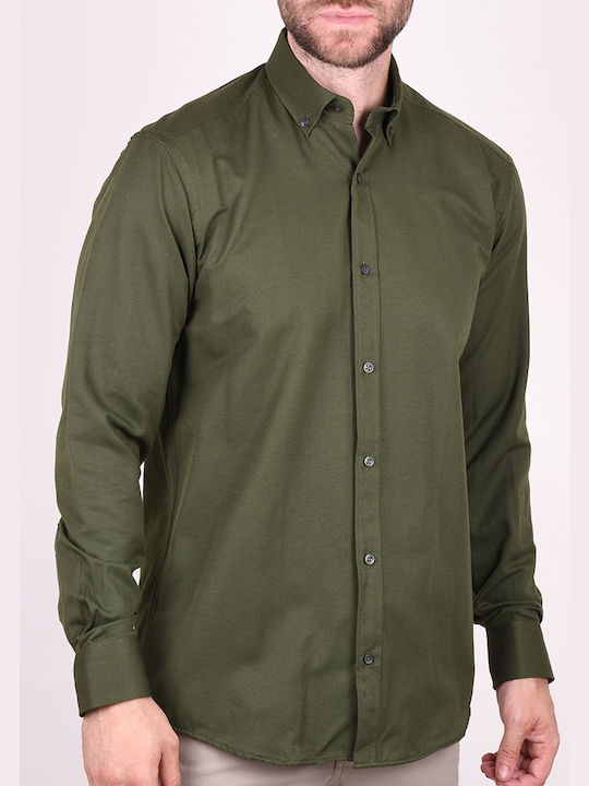 Kedi Men's Shirt Long Sleeve Green