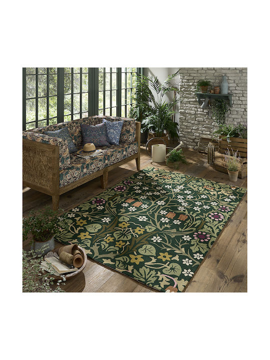 Morris & Co Blackthorn Teppich Außenbereich Rechteckig Synthetisch,Polyester/Cotton/Leather Tump
