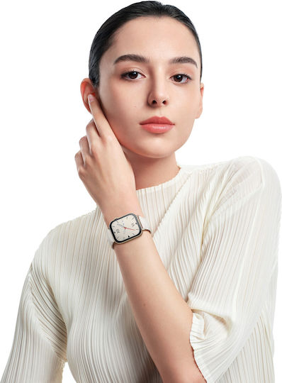 Huawei Watch Fit 3 Aluminum 43mm Waterproof with Heart Rate Monitor Sky White S/M