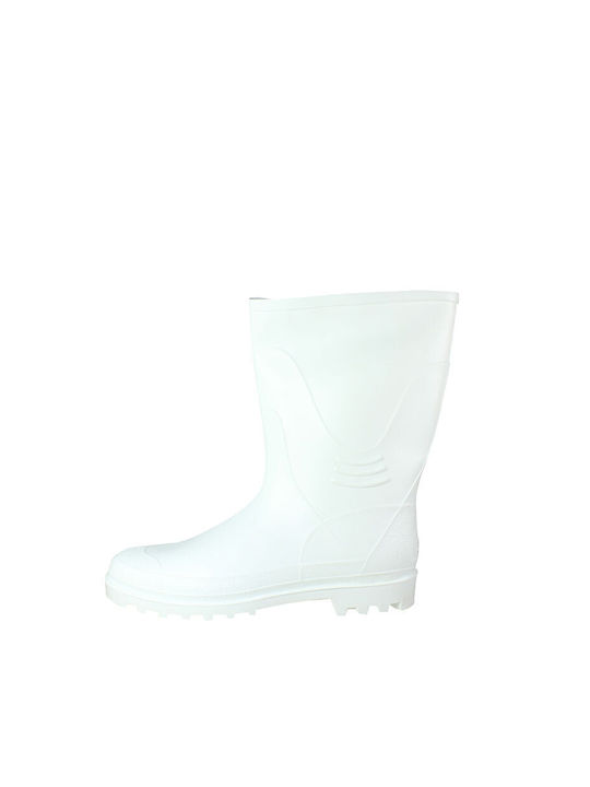 Olympos Non-Slip Work Wellies Tibia with Fur White