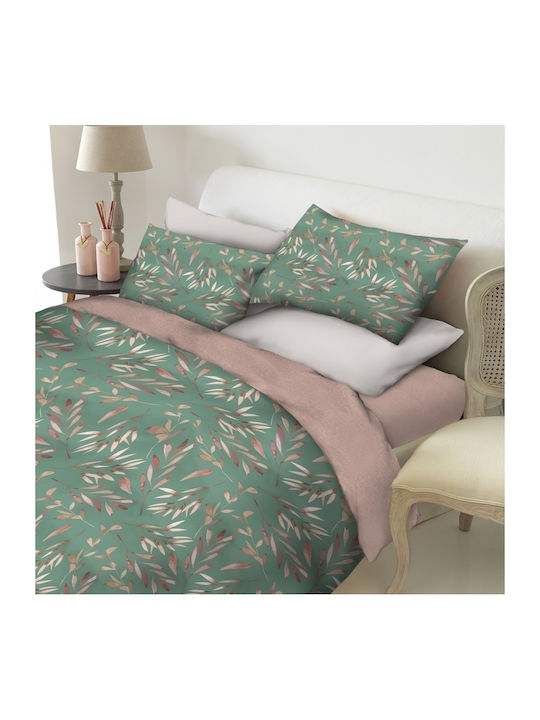 SB Home Oliver Set Coverlet Queen Size Cotton Green 220x240cm 3pcs