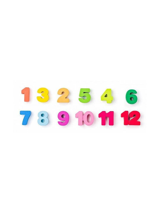 Woodyland Woody Didactic Counting Lessons Wall Clock Wooden Multicolour Diameter 30cm