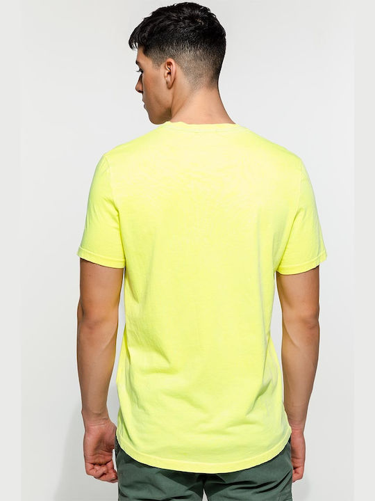 Edward Jeans Men's Short Sleeve T-shirt Yellow