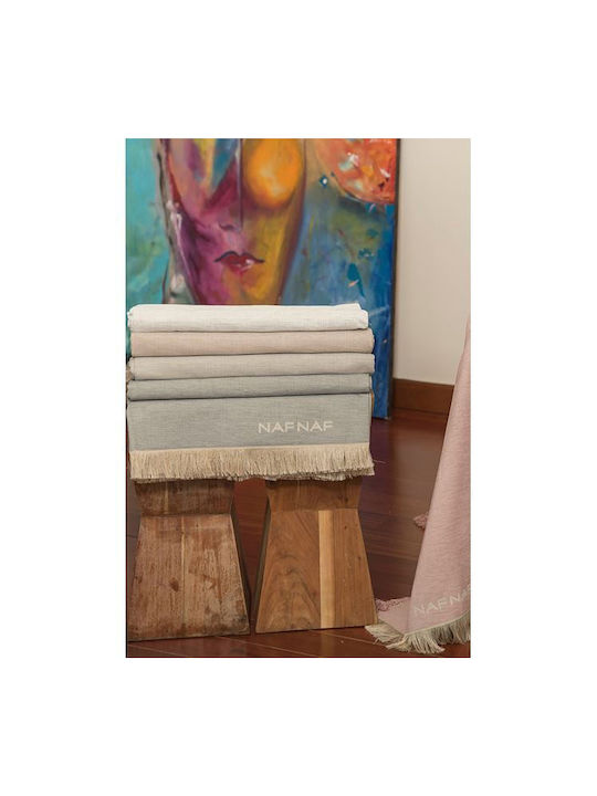 Naf Naf 358/21 Ριχτάρι Πολυθρόνας Chenille 180x180εκ. Powder 520801345456
