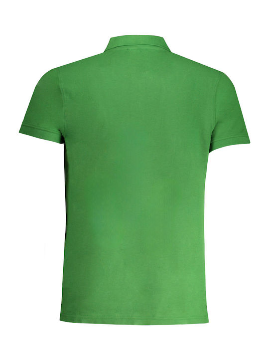 Roberto Cavalli Men's Short Sleeve Blouse Polo Green