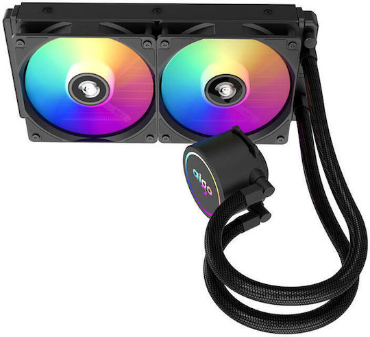 Darkflash Охлаждане AIO CPU с 2 Вентилатора 120mm и ARGB Осветление