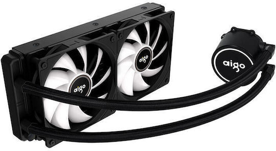 Darkflash Охлаждане AIO CPU с 2 Вентилатора 120mm и ARGB Осветление
