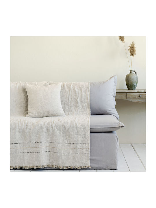 Nima Azura Ριχτάρι Πολυθρόνας Δύο 'Οψεων 180x180εκ. Ivory