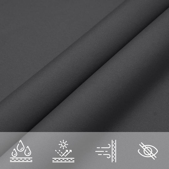 vidaXL Triangle Shade Sail Gray with PU Coating 2x2m
