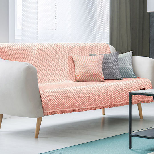 Beauty Home Armchair Throw 180x170cm Coral 8456MON