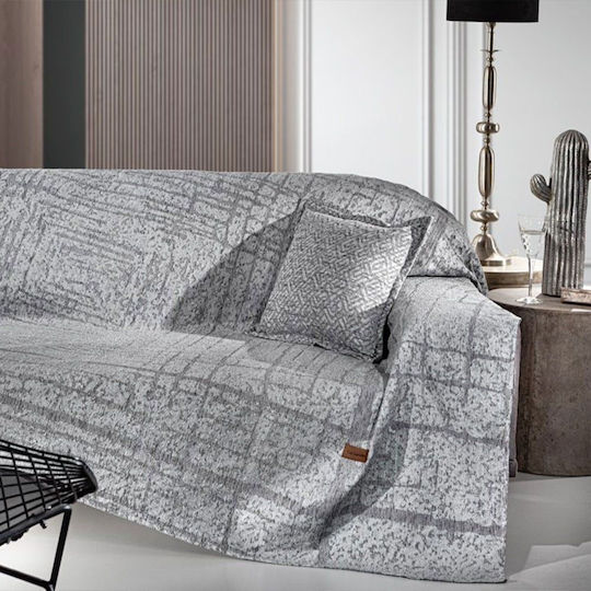Guy Laroche Monte Armchair Throw Chenille 180x150cm Gray
