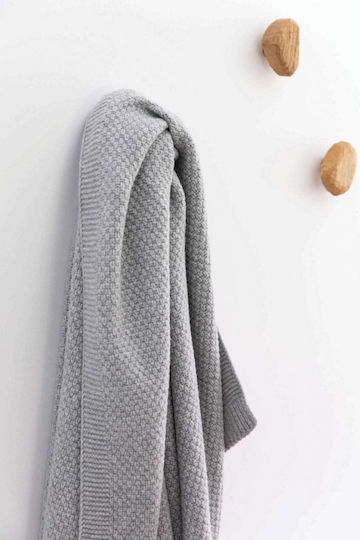 Vivaraise Danilo Armchair Throw Knitted 130x160cm Perle