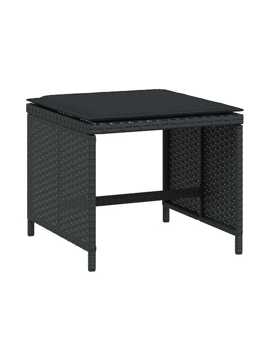 Σκαμπό Rattan 4τμχ 40x40x35cm Σκαμπό Rattan 4τμχ 40x40x35cm