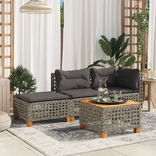 Σκαμπό Rattan 63.5x56x32cm Σκαμπό Rattan 63.5x56x32cm