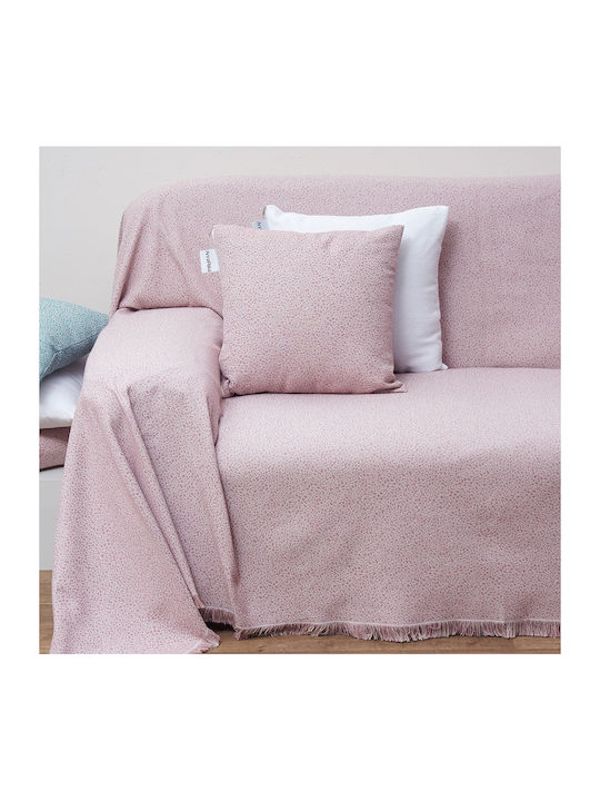 Anna Riska Armchair Throw 1554 180x180cm Blush Pink 415596