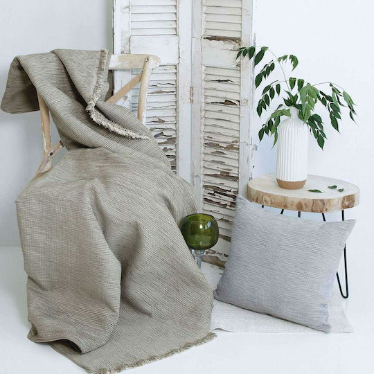 SB Home York Πολυθρόνας Π250xΜ180cm Γκρι