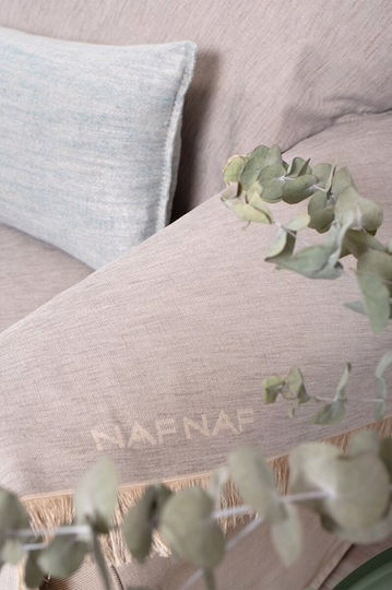 Naf Naf Highline Sofa Throw 2 Seater Chenille 180x250cm 358/127 L Grey