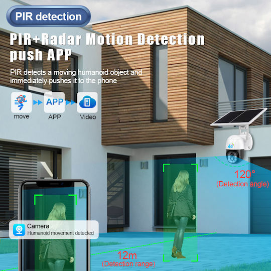 JK06-VC9-WIFI IP Surveillance Camera Wi-Fi Full HD 1080p Waterproof Battery Powered with Lens 6mm
