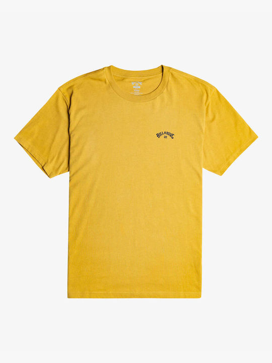 Billabong Ανδρικό T-shirt Κοντομάνικο Χρυσό