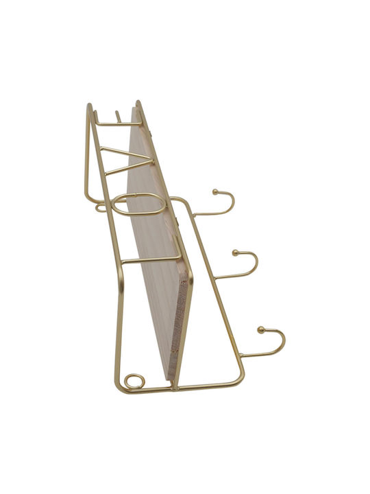 Shelf Wall Gold 25x11x14cm